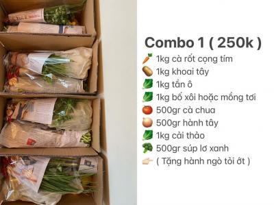 Combo rau củ quả bình dân 250k
