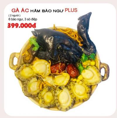 Gà ác hầm bào ngư Plus